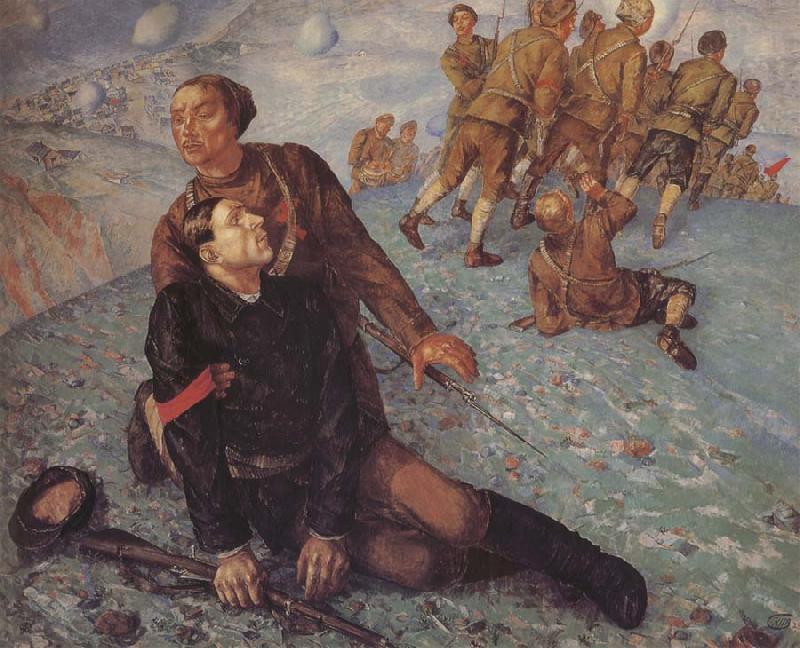 Kuzma Petrov-Vodkin Death of the Commissar